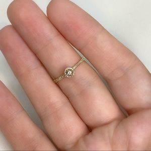 SOLD 14k Yellow Gold Diamond Ring